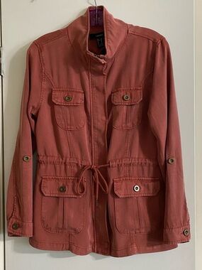 Forever 21 Utility Jacket in Rosewood